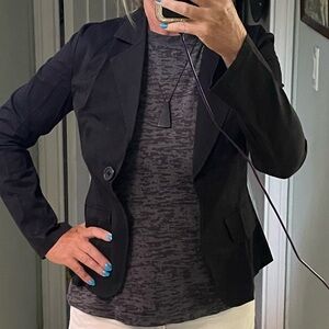 Women’s vintage black cropped blazer jacket